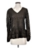 Halogen 100% Polyester Black Long Sleeve Blouse Size XS - photo 1