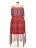 Avenue 100% Polyester Paisley Red Casual Dress Size 26 - 28 Plus - photo 2