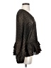 Halogen 100% Polyester Black Long Sleeve Blouse Size XS - photo 4