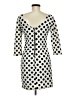 Assorted Brands Polka Dots Ivory Casual Dress Size Med - Lg - photo 2