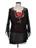 Assorted Brands Black Long Sleeve Blouse Size S (estimated) - photo 1
