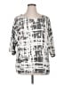 Rose + Olive Gray 3/4 Sleeve Blouse Size 1X - photo 1