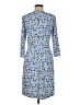 J. McLaughlin Print Blue Casual Dress Size M - photo 2