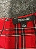Madewell 100% Viscose Red Plaid Tiered Button-Back Top Size S - photo 7