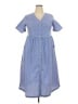 CW Classics Checkered-gingham Blue Casual Dress Size XXL (estimated) - photo 1