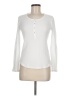 Splendid White Long Sleeve Henley Size M - photo 1