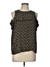 Ann Taylor LOFT 100% Rayon Floral Black Tank Top Size Lg Petite - photo 1