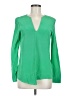 Tibi 100% Silk Green Long Sleeve Silk Top Size 6 - photo 1