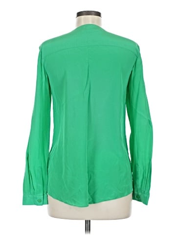 Tibi Long Sleeve Silk Top (view 2)