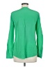 Tibi 100% Silk Green Long Sleeve Silk Top Size 6 - photo 2