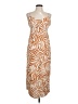Haight 100% Viscose Animal Print Orange Casual Dress Size L - photo 1