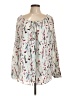 Haute Hippie 100% Polyester Ivory 3/4 Sleeve Blouse Size L - photo 1