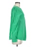 Tibi 100% Silk Green Long Sleeve Silk Top Size 6 - photo 4