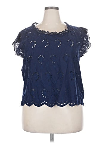 Forgotten Grace Short Sleeve Blouse (view 1)