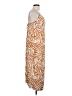 Haight 100% Viscose Animal Print Orange Casual Dress Size L - photo 4