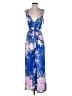 Maaji 100% Viscose Floral Blue Jumpsuit Size M - photo 1