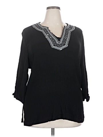 Cathy Daniels 3/4 Sleeve Blouse (view 1)