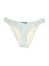 Aqua Houndstooth Ivory Swimsuit Bottoms Size S - photo 1