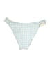 Aqua Houndstooth Ivory Swimsuit Bottoms Size S - photo 2