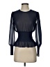 Wilfred 100% Polyester Solid Black Long Sleeve Blouse Size XS - photo 1