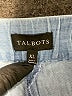 Talbots 100% Cotton Solid Blue Denim Shorts Size XL - photo 3