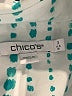 Chico's Polka Dots Teal Long Sleeve Blouse Size XL (3) - photo 7