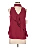 Trouve 100% Polyester Burgundy Sleeveless Blouse Size M - photo 1