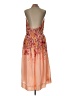 Let Me Be 100% Polyester Paisley Orange Cocktail Dress Size L - photo 2