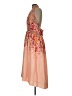 Let Me Be 100% Polyester Paisley Orange Cocktail Dress Size L - photo 5