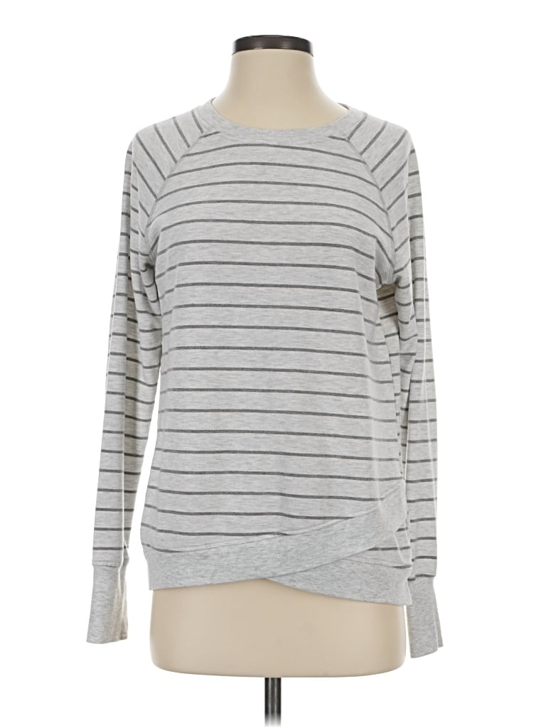Pre-owned Danskin Sweatshirt In Gray