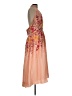 Let Me Be 100% Polyester Paisley Orange Cocktail Dress Size L - photo 4