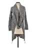 Planet Gold 100% Acrylic Gray Cardigan Size XS - photo 1