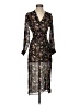 Rag & Bone 100% Viscose Floral Black Cocktail Dress Size 00 - photo 1
