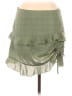 Polly 100% Polyester Polka Dots Green Casual Skirt Size 6 - photo 1