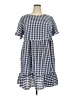 Unbranded 100% Polyester Checkered-gingham Blue Casual Dress Size 4X (estimated) - photo 1