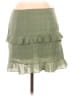 Polly 100% Polyester Polka Dots Green Casual Skirt Size 6 - photo 2