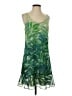 CAbi 100% Polyester Tropical Green Cocktail Dress Size S - photo 1
