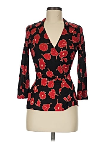 Diane von Furstenberg 3/4 Sleeve Silk Top (view 1)
