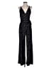 Kaileigh Polka Dots Black Jumpsuit Size M - photo 1