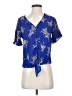 Sienna Sky 100% Polyester Blue Short Sleeve Blouse Size S - photo 1