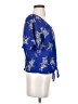 Sienna Sky 100% Polyester Blue Short Sleeve Blouse Size S - photo 4