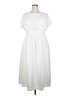 Nordstrom Rack 100% Polyester Solid White Casual Dress Size XXL - photo 1