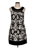 Wrapper Graphic Black Cocktail Dress Size L - photo 1