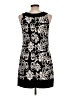 Wrapper Graphic Black Cocktail Dress Size L - photo 2