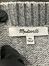 Madewell Animal Print Gray Pullover Sweater Size XL - photo 7