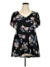 Torrid Black Short Sleeve Blouse Size 2X Plus (2) - photo 1