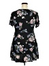 Torrid Black Short Sleeve Blouse Size 2X Plus (2) - photo 2