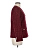 GOELIA Tweed Burgundy Blazer Size M - photo 4