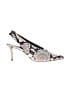 M. Gemi 100% Leather Animal Print Ivory Heels Size EU 35 - photo 1