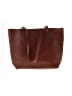 Assorted Brands 100% Leather Solid Brown Leather Tote One size - photo 1